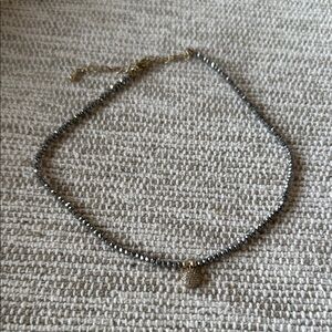 Gold and Silver Necklace with Minimalist Charm